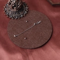 Catena di estensione regolabile in argento S925 con cuore per collana di perle e gancio - Estremità a Cuore 3D / Argento S925 Placcato Platino