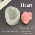 Detailansicht der 3D anatomischen Herz-Silikonform mit feinen Aderstrukturen - Herz