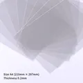 Fogli di plastica trasparente A4 da 0,2 mm per stampi in silicone e resina epossidica - Foglio di Plastica PVC A4 0.2mm 1 pz