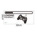 Dettaglio dell'adesivo murale per controller di gioco con barra di caricamento e 60x26cm - LOADING PLEASE WAIT (26*60CM)