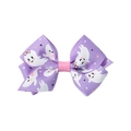Fermaglio per capelli a fiocco viola per Halloween con fantasmi e nastro rosa - Fantasma Viola
