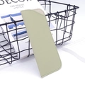 Olive green leather glasses case with textured finish and protective inner lining - Grass Green