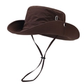 Dark brown quick-dry outdoor sun hat with adjustable drawstring and wide brim - 8.5cm Regular Brim / Coffee