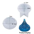 Kit stampi in silicone per scatola a strisce irregolari e coperchio blu diy resin - Scatola di immagazzinaggio a goccia d'acqua