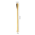 Golden 304 stainless steel coffee stirring spoon with 16.5cm long handle and 1.4cm width - 15cm-Gold Spoon