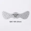Silver freckle tattoo sticker with metallic dots for face makeup and party looks - QBLT-005 Silver