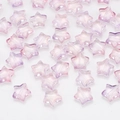 Pink purple 10mm star crystal pendants with gold glitter for DIY jewelry making - Starry Sky Color