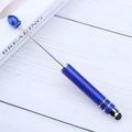 Blue matte finish metal stylus and extendable pointer tool for touchscreens - Blue