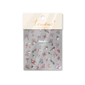 Japanese style nail art stickers with red plum blossoms and birds design wy-50 - Red Warbler (wy-50)