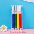 Set of 4 colorful DIY marker pens in purple green yellow and red for gift bags - 4Pcs Set