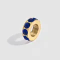 Pendentif en acier inoxydable doré 14K avec pierre de naissance saphir bleu - Septembre Bleu Roi (Couleur Saphir)