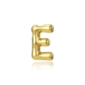 Polished 18K gold plated letter E pendant with smooth finish and elegant reflection - Letter E (Pendant)