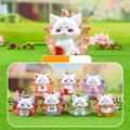 Cute Kunlun nine-tailed fox blind box set with 7 unique colorful resin figures - 0222 Nine-tailed Fox Mirage Series Set of 6 / Full Box Set