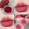 Besrode lip- en wangmodder 04 in hartvormige huls met matte lipmonsters voor make-up - 04# Pruim
