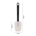 16-inch heat resistant silicone spatula with black handle and transparent head measurements - 16 Inch Black Handle T-Spatula