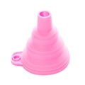 Imbuto pieghevole in silicone rosa compatto con foro per appendere in cucina - Grande Rosa - Sfuso