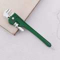 Creative hardware green pipe wrench shaped ballpoint pen with magnetic base - Green Pipe Wrench