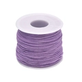 Fil de coton ciré violet 1,0 mm pour la fabrication de bijoux et bracelets DIY - Mauve Clair