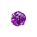 Vibrant purple crinkle paper ball toy for cats and party decoration with metallic finish - Light Purple + Silver
