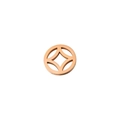 Ciondolo infinito minimalista in acciaio inossidabile oro rosa per gioielli fai da te - Moneta Oro Rosa