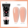 UV Solid Nail Extension Acrylic Gel in Nude color with glossy and matte effects - 15ml 12 Nude
