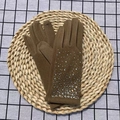 Brown thermal touchscreen gloves for women with elegant rhinestone accents - One Size / Camel