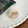 Mini pinza para el pelo en forma de nube perlada con cara de dibujo animado - Medusa-2.9cm
