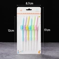 6-pack of colorful spiral birthday candles in various pastel shades for cake decoration - Thumbs Up Spiral Candle 6 Pcs / 6Pcs/Set / Colorful Thumbs Up Spiral