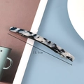 Elegant acetate hair clip for women, stylish black and white marble barrette, 11.4cm. - Black and White Pearlescent Long Spring Clip (8#)