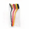 3-pack kitchen cleaning brushes with steel, brass, and nylon bristles in poly bag - Premium Extra Large 3-Piece Set in OPP Bag (C12RT)