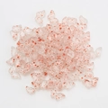 Transparent butterfly glass beads with orange speckles for DIY jewelry making accessories - Jelly White Red Flecks