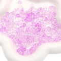 DIY purple heart acrylic beads with a translucent finish for handmade jewelry making - Amethyst