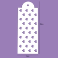 39x15cm heart pattern cake stencil for decorative floral border and pastry printing - Hollow Heart / White