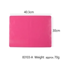 Pink rectangular silicone craft mat 40x30cm for DIY resin jewelry and heat insulation - 40.3cmx30cm / Rose Red