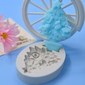 Kerstboomvormige siliconen mal voor DIY cake bakken en handgemaakte kunstwerken - Kerstboom Pot Stijl (516)