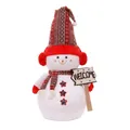 Standing 170cm Christmas snowman decor with Nordic red hat and wooden Welcome sign - 170cm Ethnic Style Snowman Doll