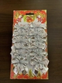 Set of 12 silver glitter Christmas bows on decorative cardboard for festive tree decoration - Silver