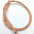 Perline distanziatrici in diaspro imperiale rosa arancio per creazione gioielli - 2*4mm/filo circa 130 pezzi / Quarzo Rosa