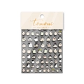 Embossed 3D nail art stickers with cute cartoon penguin patterns in black and white - to2812-Cartoon Penguin Relief Style
