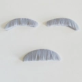 Light gray synthetic facial hair set with eyebrows and mustache for party costumes - Light Grey Mustache Set