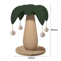 Clown hat style sisal cat scratching post with 4 dangling toy balls, 45cm high - Scratching Post / Clown Hat / Palm Style (with Ball)