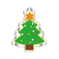 Christmas tree shaped stainless steel cookie cutter with star top for festive baking - Star Christmas Tree 7249