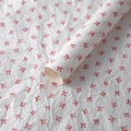 White tissue paper with red bow prints for floral gift wrapping and liners - Butterfly Sydney Paper [Style B]