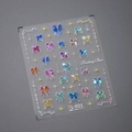 Pegatinas 5D finas para uñas de lazo de fantasía con acabado láser iridiscente TL-021 - Estilo de Lazo Holográfico (TL-021)