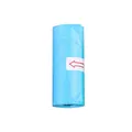 Sky blue biodegradable pet waste bag roll with direction arrow for dogs and cats - Solid Color Standard Style / Blue