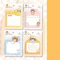 Set de notas adhesivas de dibujos animados con 30 hojas en varios estilos animales - Pequeño Grano de Arroz