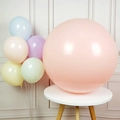 Pastel pink orange giant balloon set with colorful macaron latex party balloons kit - 36 Inch Macaron Orange