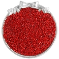 Vibrant red 1.6-2.5mm glass seed beads for DIY jewelry making in a silver tray - Style 21 2.5mm Dark Red (720pcs)