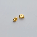 Pair of gold-plated S925 sterling silver earring backs with 925 purity hallmark engraving - 1 Pair S925 Silver Earring Backs / Gold