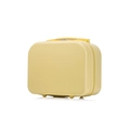 Bright yellow 14-inch hardshell vanity case with top handle and double zipper - 14" / Cheese Yellow